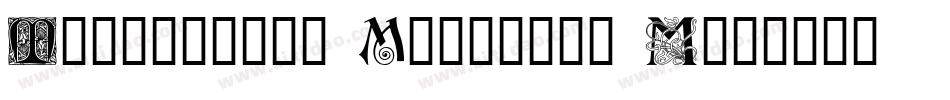 Ornamental Initials M字体转换